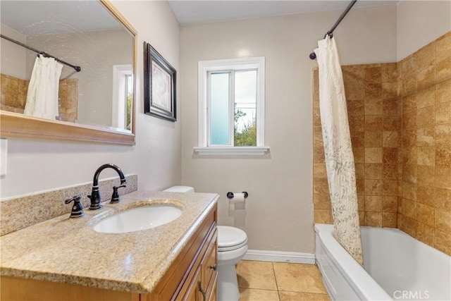 19119 Lemay St, Reseda, CA 91335 - bathroom featuring vanity, tile patterned flooring, and shower / tub combo