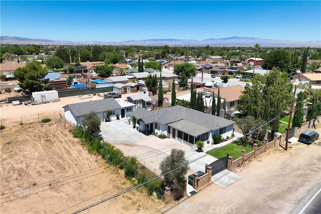42545 30th St W, Lancaster, CA 93536 - aerial view of residential area featuring mountains