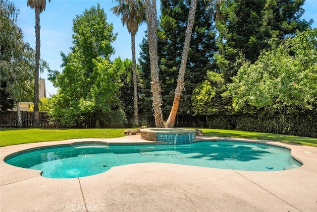 13962 Lindbergh Cir, Chico, CA 95973 - view of pool with a patio and a pool with connected hot tub