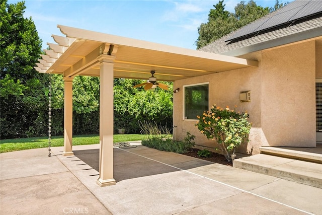 13962 Lindbergh Cir, Chico, CA 95973 - view of patio / terrace featuring ceiling fan