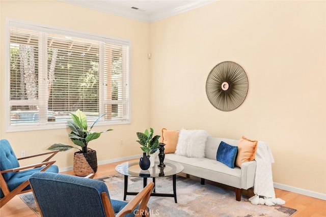 13962 Lindbergh Cir, Chico, CA 95973 - living area with crown molding and wood finished floors