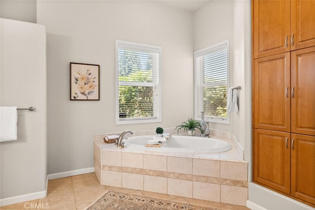 13962 Lindbergh Cir, Chico, CA 95973 - bathroom featuring plenty of natural light, tile patterned floors, a bath, and a closet