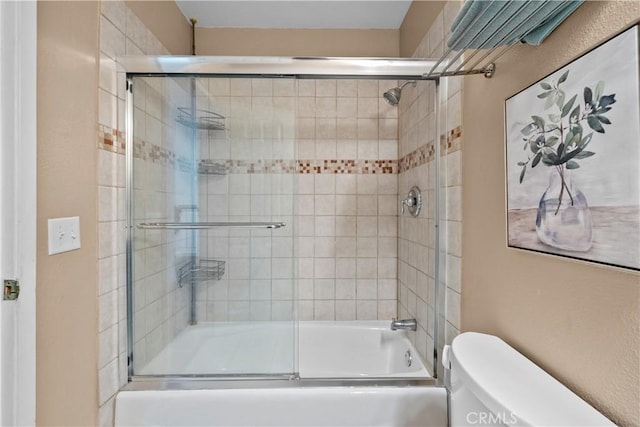 21643 Masterson Ct, Saugus, CA 91350 - full bath featuring bath / shower combo with glass door and toilet