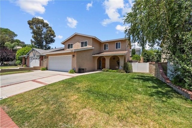 21643 Masterson Ct, Saugus, CA 91350 - view of front of property featuring stucco siding, concrete driveway, and an attached garage
