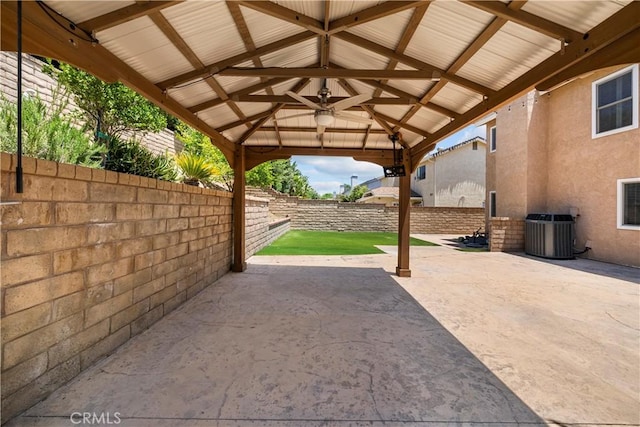 21643 Masterson Ct, Saugus, CA 91350 - view of patio featuring a gazebo