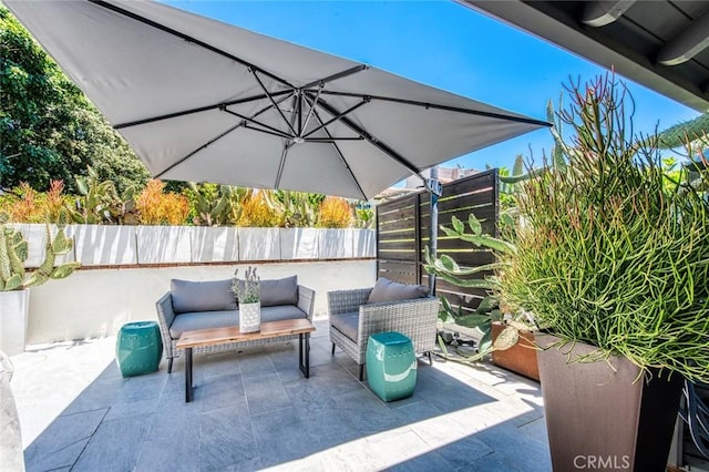 2008 Baja, Newport Beach, CA 92660 - view of patio featuring an outdoor living space