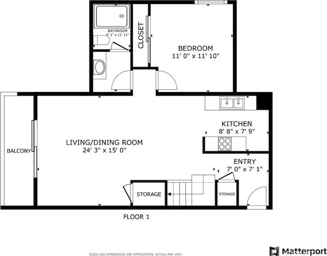 1745 Neil Armstrong St Unit 206, Montebello, CA 90640 - view of floor plan / room layout