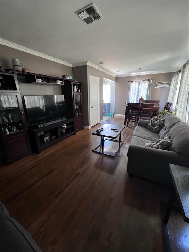 4552 Shasta Pl, El Monte, CA 91731 - living area with wood finished floors and ornamental molding