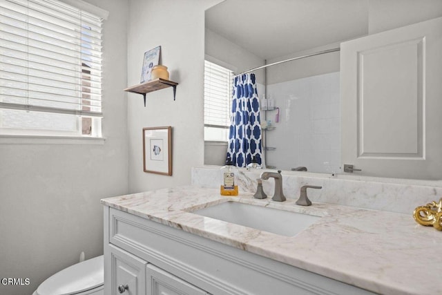 3151 W Hemlock St, Oxnard, CA 93035 - bathroom featuring vanity and a shower with curtain