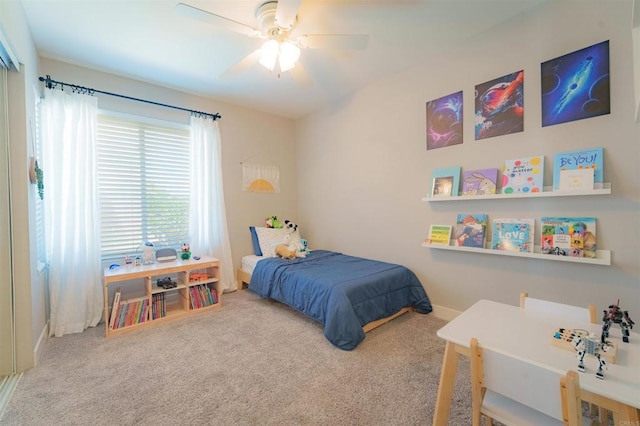 7083 Deerhurst Ct, San Diego, CA 92139 - bedroom featuring carpet floors and a ceiling fan
