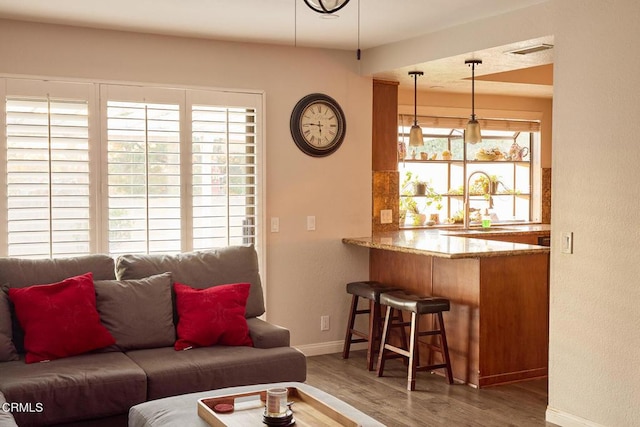 4275 Williams Ave, La Verne, CA 91750 - living area featuring wood finished floors and baseboards