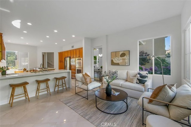 14 Pavona, Newport Coast, CA 92657 - living room featuring recessed lighting