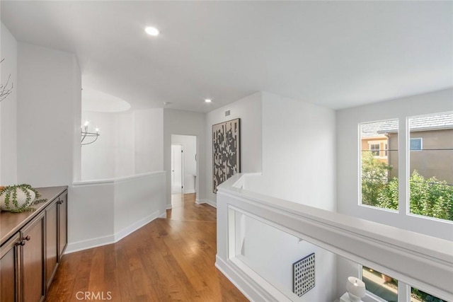 14 Pavona, Newport Coast, CA 92657 - hallway featuring wood finished floors and recessed lighting