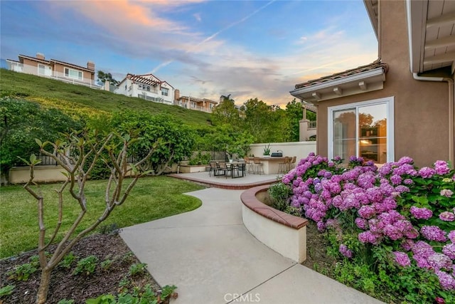 14 Pavona, Newport Coast, CA 92657 - view of yard featuring a patio area