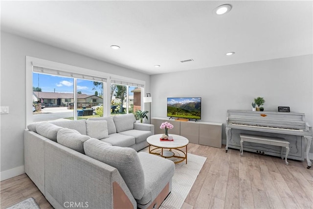 330 Glenshaw Dr, La Puente, CA 91744 - living room with light wood-style flooring and recessed lighting