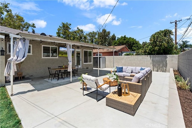 330 Glenshaw Dr, La Puente, CA 91744 - fenced backyard featuring an outdoor living space and a patio