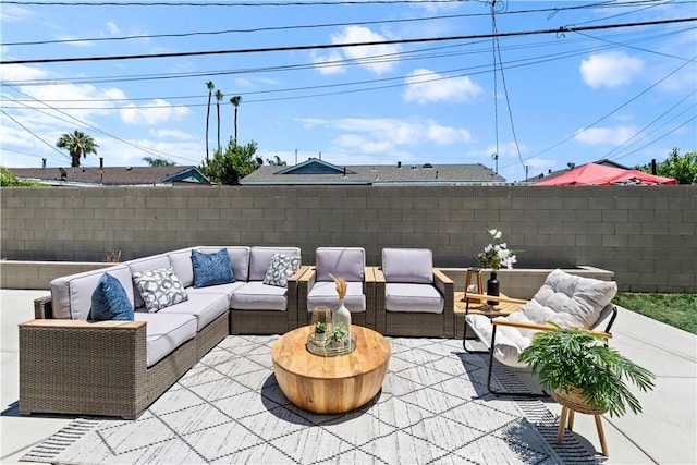330 Glenshaw Dr, La Puente, CA 91744 - fenced backyard featuring outdoor lounge area and a patio area