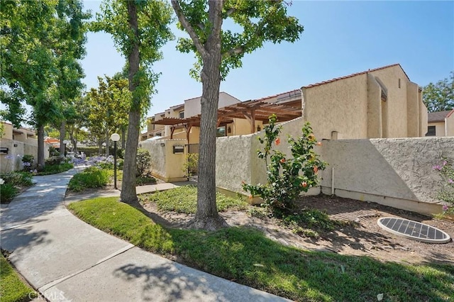 1846 Rosebrook Ln, Rosemead, CA 91770 - view of yard featuring a pergola