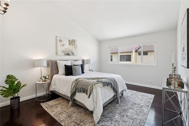 1846 Rosebrook Ln, Rosemead, CA 91770 - bedroom with dark wood-style floors and lofted ceiling