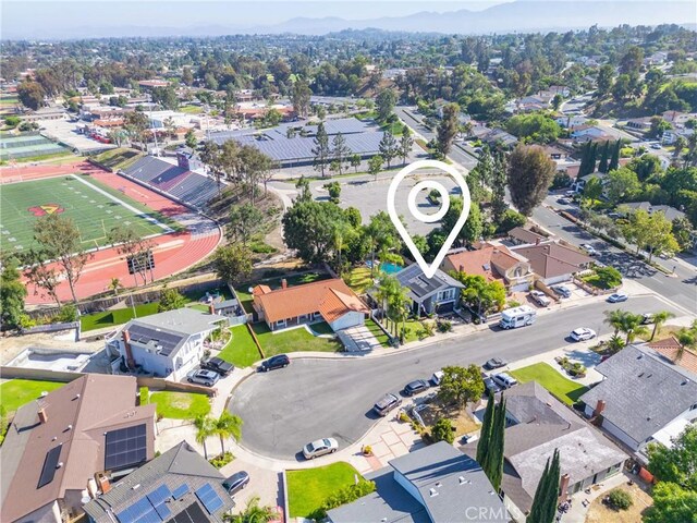26301 Montarez Cir, Mission Viejo, CA 92691 - aerial perspective of suburban area featuring a mountainous background