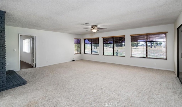 26409 Brandywine Ct, Menifee, CA 92586 - unfurnished room with a ceiling fan, carpet flooring, and a textured ceiling