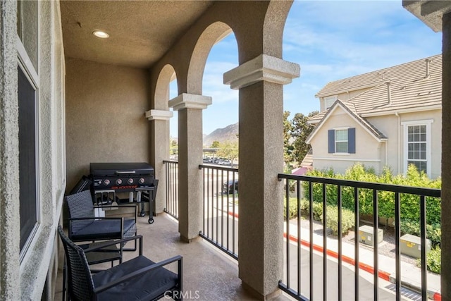 3393 Shadetree Way, Camarillo, CA 93012 - balcony featuring grilling area and a mountain view
