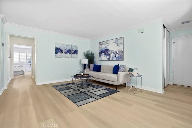 3511 Elm Ave Unit 212, Long Beach, CA 90807 - living area with wood finished floors and ornamental molding