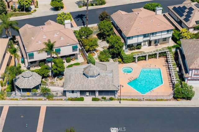 826 Country Oaks Ln, Arcadia, CA 91006 - aerial view of a pool