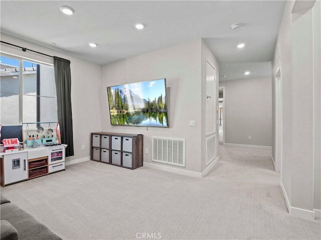 27717 Knoll View Pl, Valencia, CA 91381 - living area featuring light colored carpet and recessed lighting