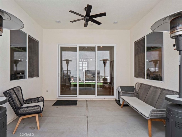 27717 Knoll View Pl, Valencia, CA 91381 - view of patio featuring ceiling fan