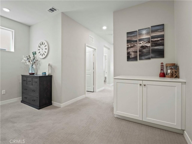 27717 Knoll View Pl, Valencia, CA 91381 - corridor with light colored carpet and recessed lighting