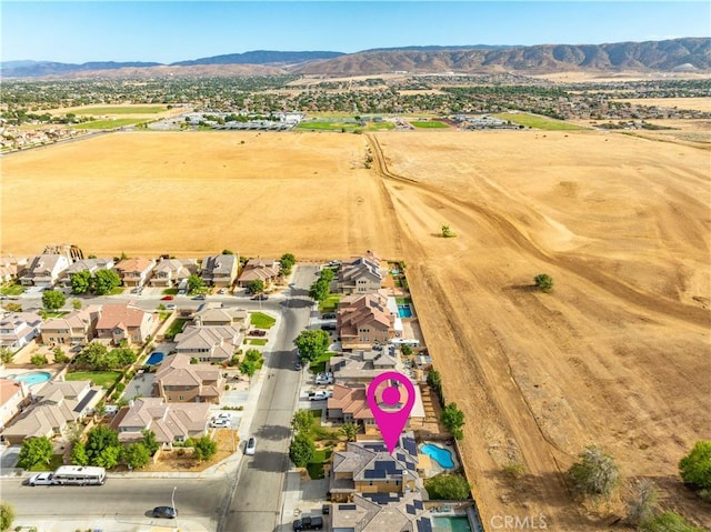 43145 62nd St W, Lancaster, CA 93536 - aerial perspective of suburban area with mountains