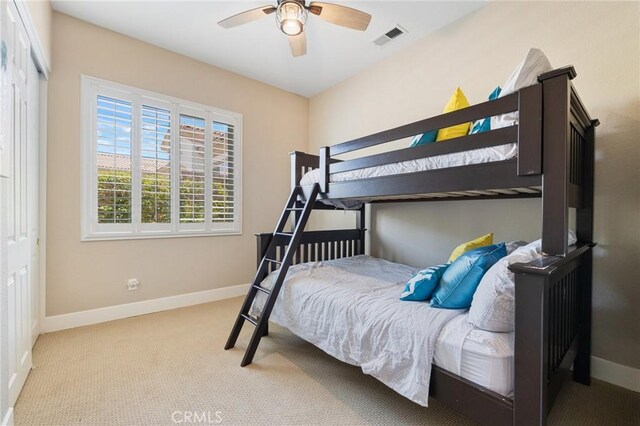 79787 Parkway Esplanade N, La Quinta, CA 92253 - carpeted bedroom featuring baseboards and ceiling fan