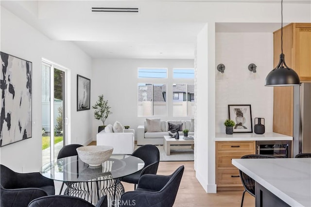 2102 Marshallfield Ln Unit B, Redondo Beach, CA 90278 - dining room featuring light wood-style floors
