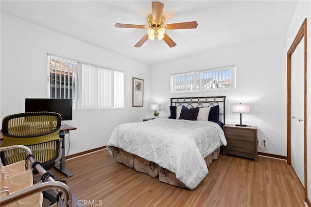 1907 W 235th Pl, Torrance, CA 90501 - bedroom featuring light wood finished floors and a ceiling fan