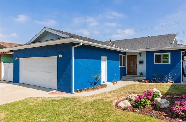 1907 W 235th Pl, Torrance, CA 90501 - single story home with a garage, concrete driveway, stucco siding, and a front yard