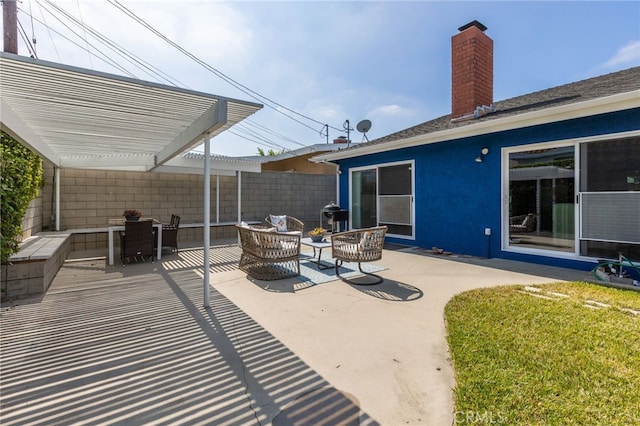 1907 W 235th Pl, Torrance, CA 90501 - view of patio with a pergola and outdoor lounge area
