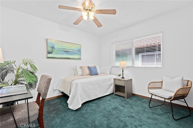 1907 W 235th Pl, Torrance, CA 90501 - carpeted bedroom featuring baseboards and ceiling fan