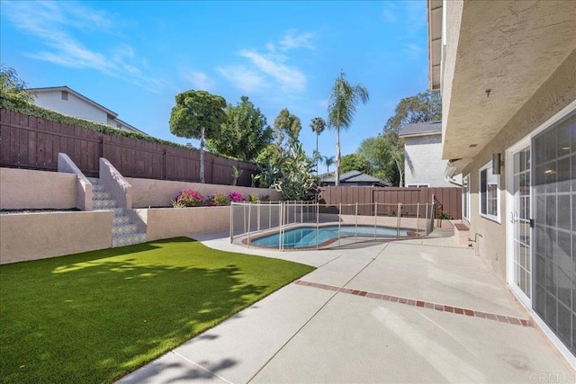 9858 Via Caceres, San Diego, CA 92129 - view of pool with a fenced backyard and a patio area