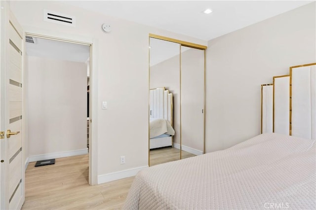 9436 Via Monique, Burbank, CA 91504 - bedroom with light wood finished floors and a closet