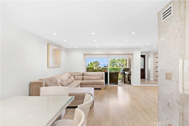 9436 Via Monique, Burbank, CA 91504 - living area with recessed lighting and light wood-type flooring