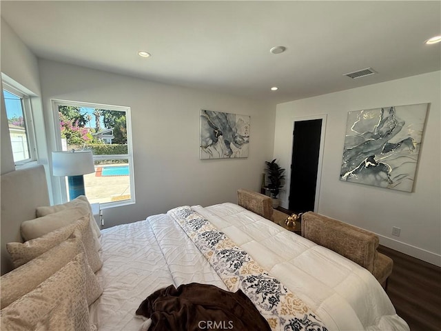 17532 Hamlin St, Lake Balboa, CA 91406 - bedroom with wood finished floors, multiple windows, and recessed lighting