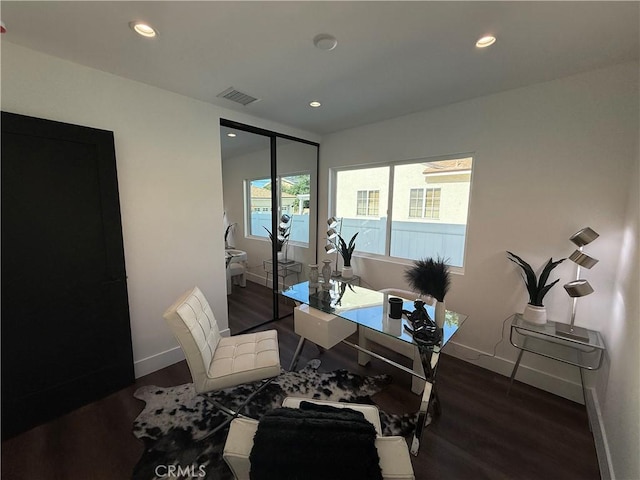17532 Hamlin St, Lake Balboa, CA 91406 - office space featuring wood finished floors and recessed lighting