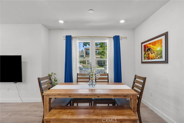 12062 Turnleaf Ave, Whittier, CA 90602 - dining space with wood finished floors and recessed lighting