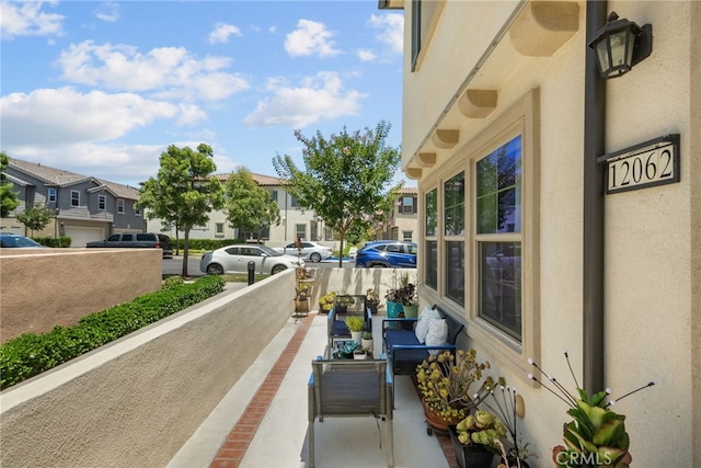 12062 Turnleaf Ave, Whittier, CA 90602 - balcony featuring a residential view and an outdoor living space
