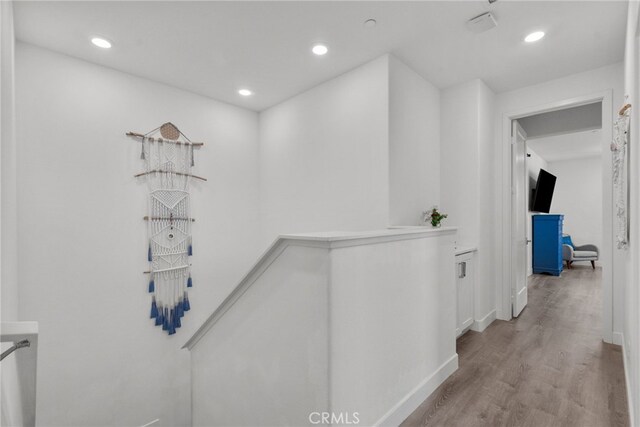 12062 Turnleaf Ave, Whittier, CA 90602 - corridor featuring light wood-style floors and recessed lighting