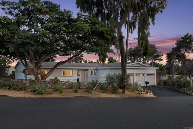 835 Cathy Ln, Cardiff By The Sea, CA 92007 - view of front of house featuring a garage and asphalt driveway