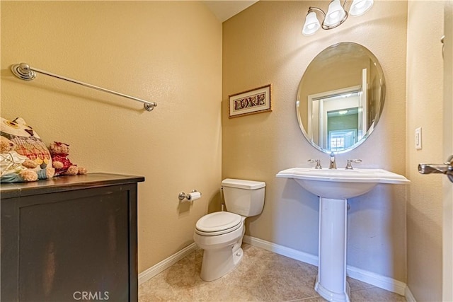18956 Northern Dancer Ln, Yorba Linda, CA 92886 - half bathroom with toilet and tile patterned flooring