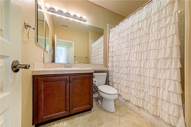 18956 Northern Dancer Ln, Yorba Linda, CA 92886 - full bath with vanity, tile patterned flooring, and shower / bath combo