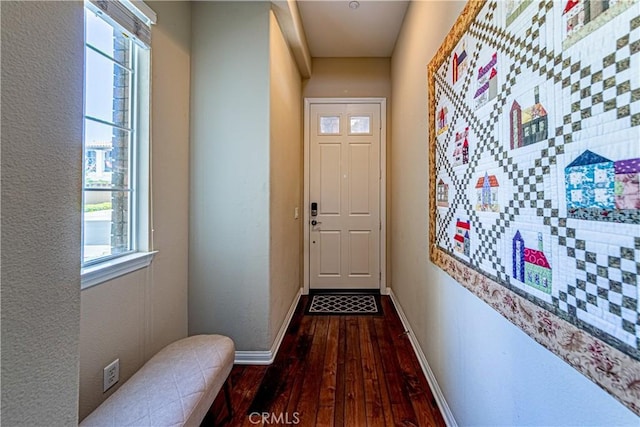 18956 Northern Dancer Ln, Yorba Linda, CA 92886 - entryway with wood-type flooring, plenty of natural light, and a textured wall